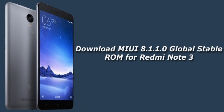 Download and Install Miui 8.1.1 For Redmi Note 3(Full-Guide)
