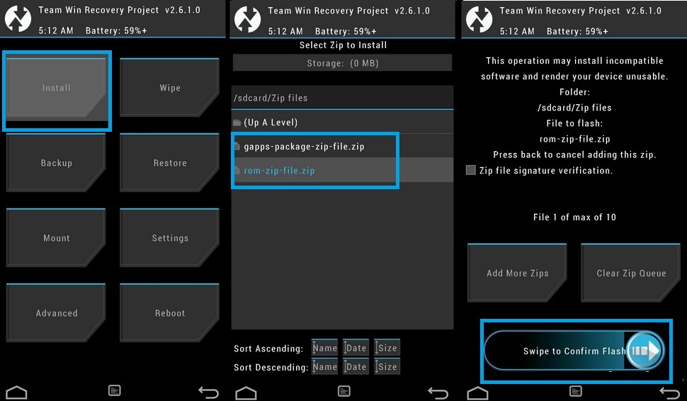 twrp-install-rom-files