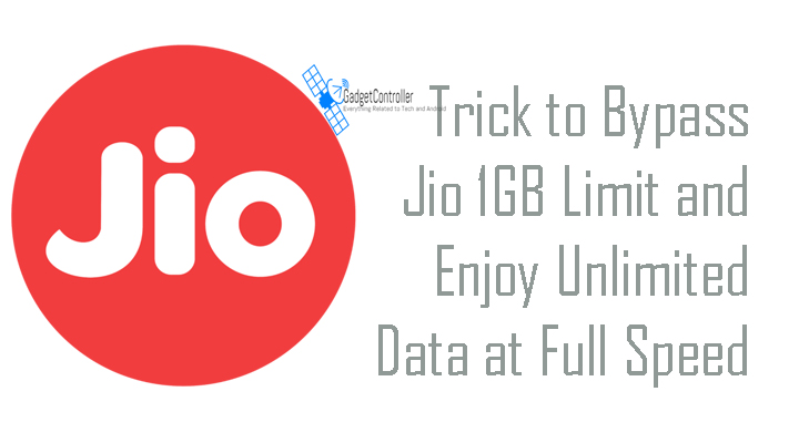 Trick to Bypass Jio 1GB Limit
