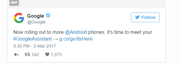 Google Assistant Rolling for every android