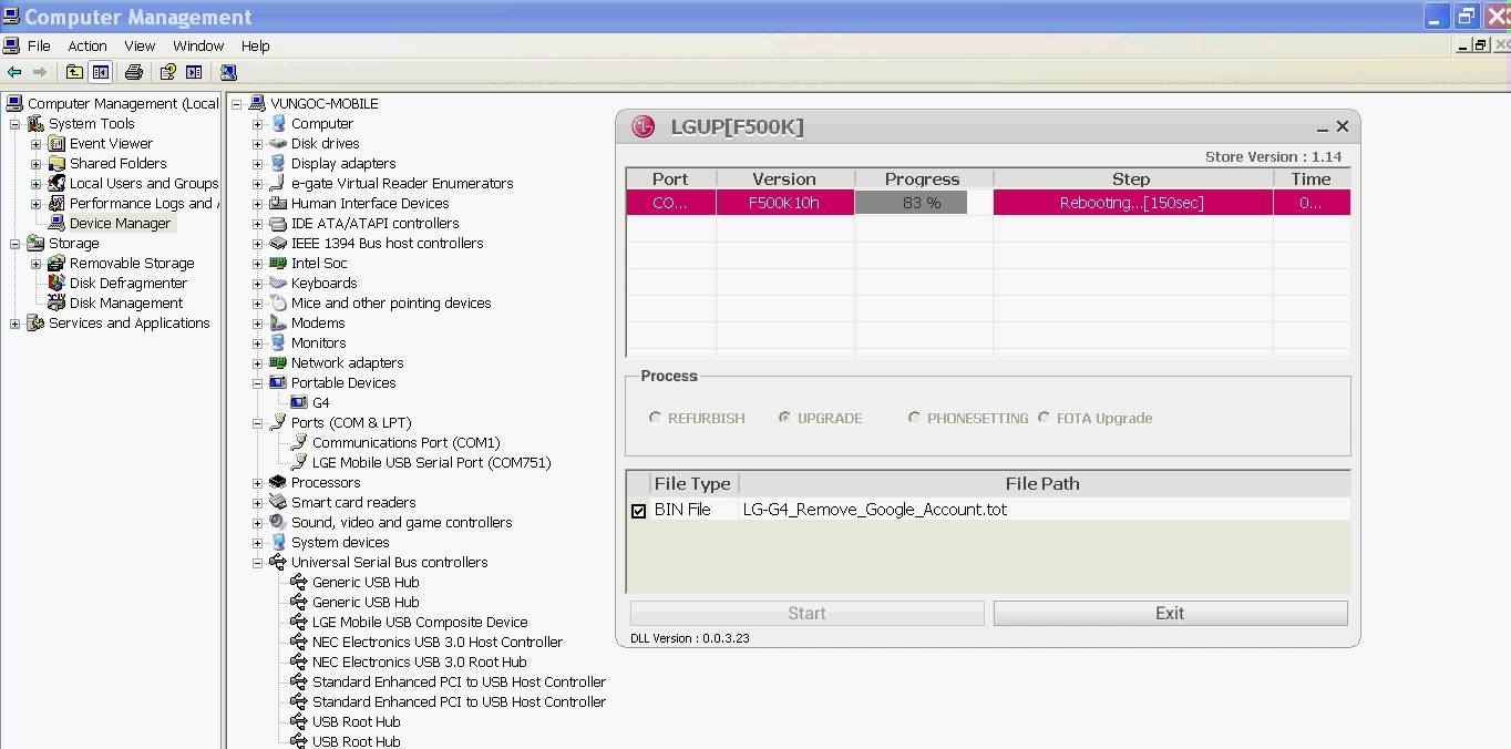 lg flash tool contact the system administrator
